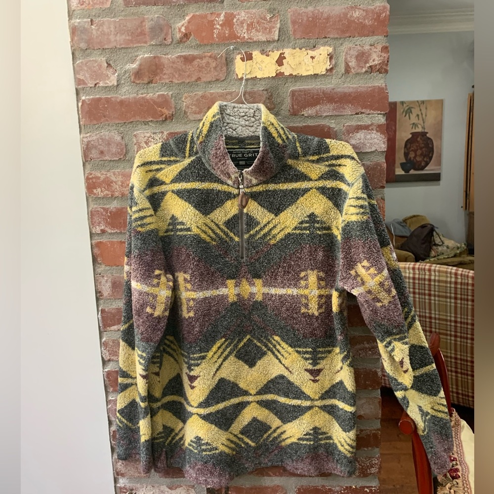 Men’s True Grit Sherpa Aztec Pullover